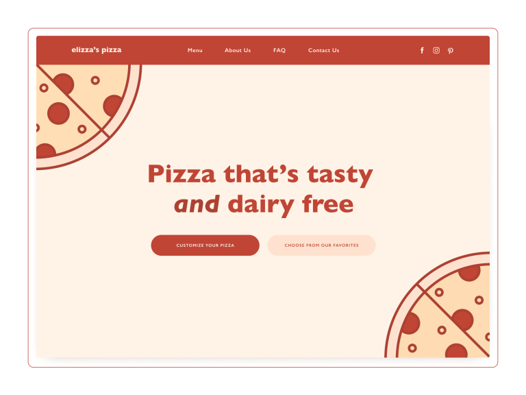 Elizza's Pizza Desktop